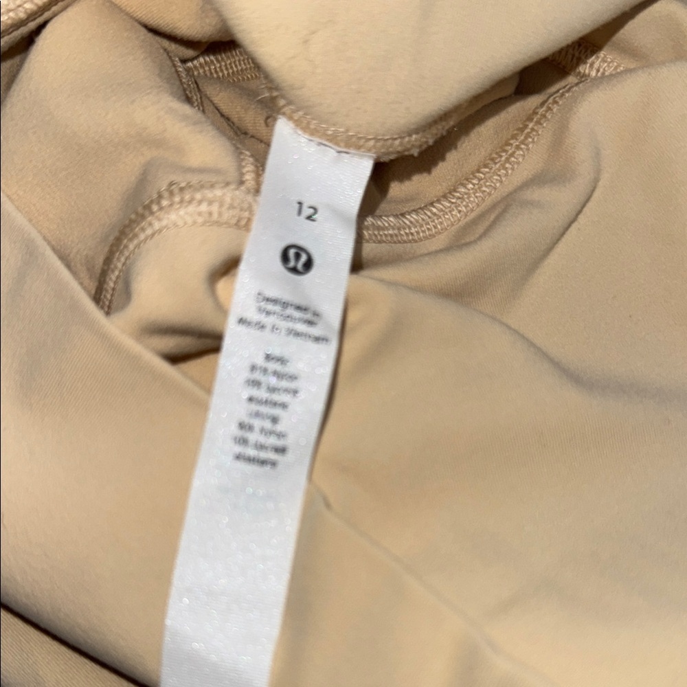 Lululemon Align high-rise leggings 25” cream bone maternity friendly size 12 - Picture 11 of 12